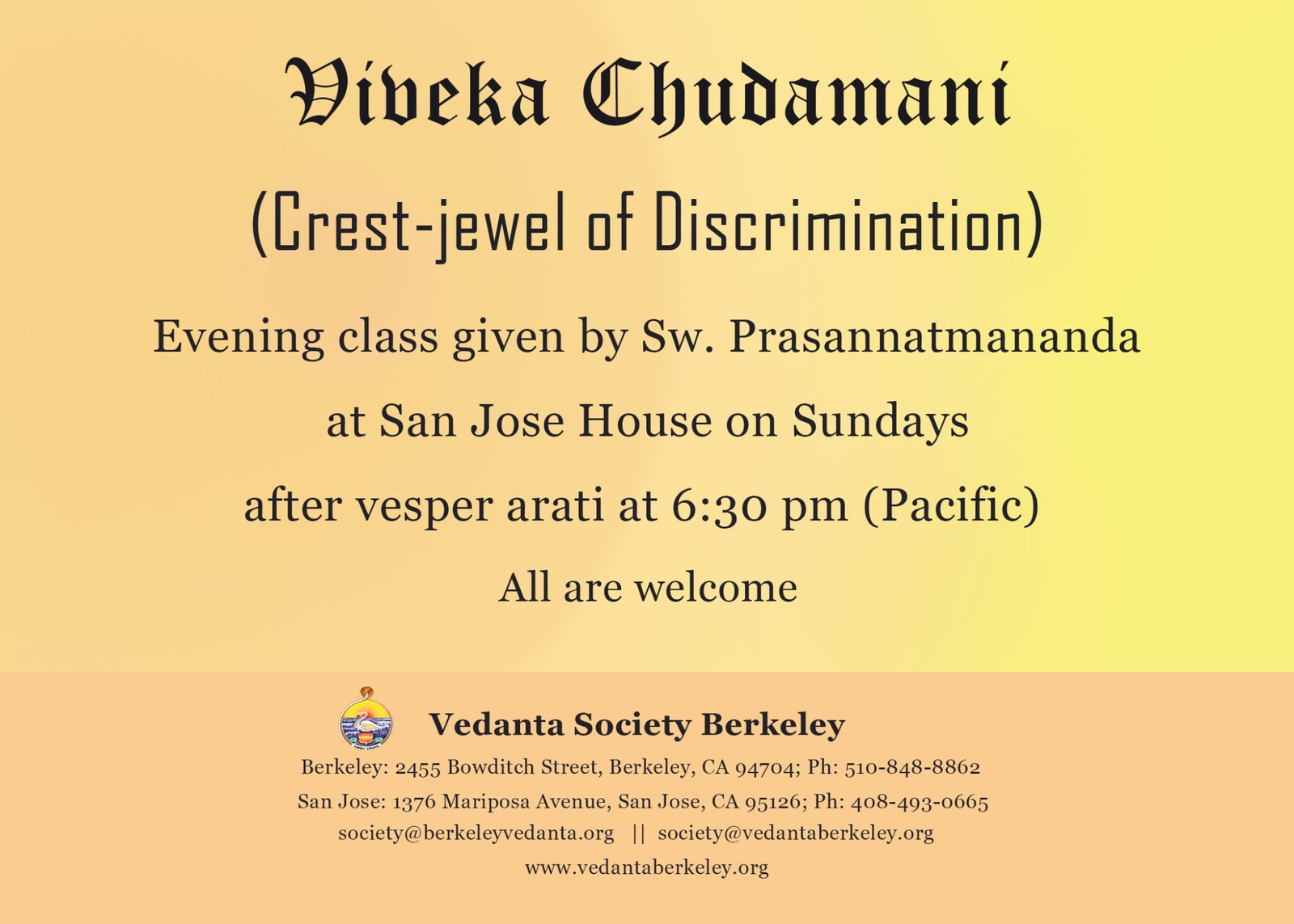 Vedanta Society Berkeley